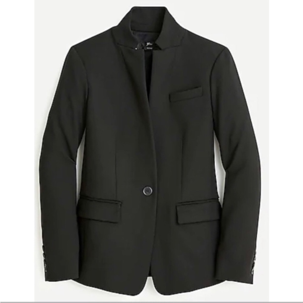 J. Crew Regent Blazer, Black NWT, size 4P, as seen on Meghan Markle